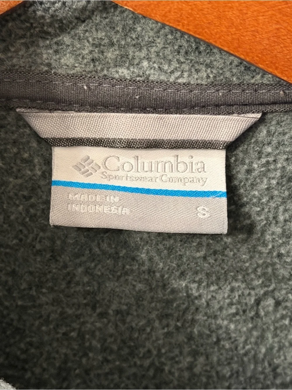 Columbia Gray Fleece Jacket with Blue Accent - Women's